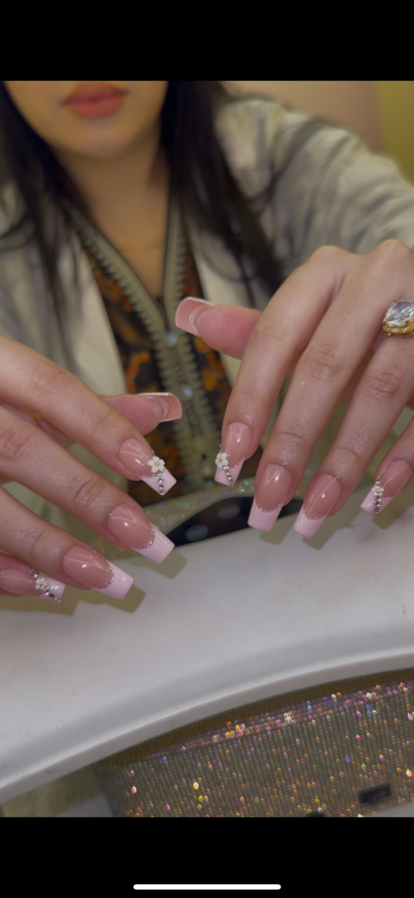 Pink Bedazzled French